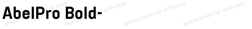 AbelPro Bold字体转换